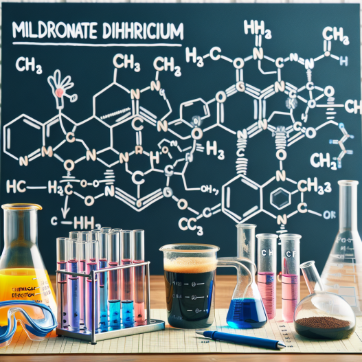 ¿Qué pasa al mezclar Mildronate Dihydricume con cafeína?