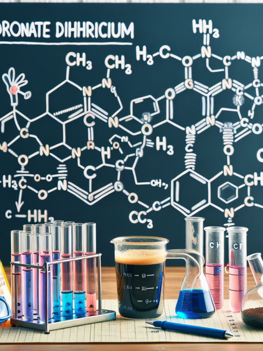 ¿Qué pasa al mezclar Mildronate Dihydricume con cafeína?