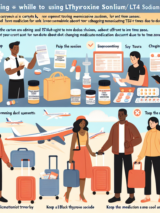 Consejos para viajar mientras usas L-Thyroxine Sodium/Levothyroxine Sodium (LT4 sodium)