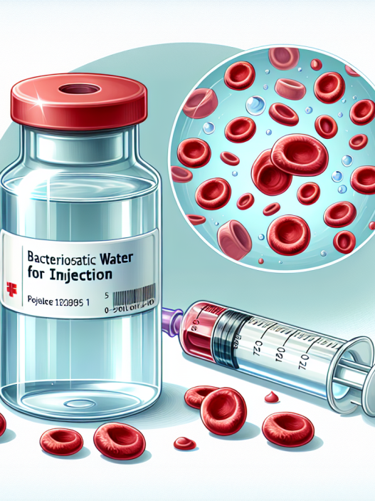 Agua bacteriostática para inyección y aumento de glóbulos rojos