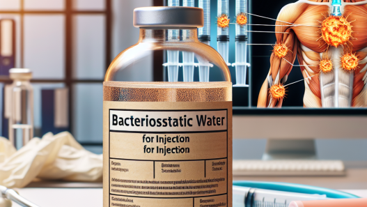 Agua bacteriostática para inyección y congestión muscular duradera