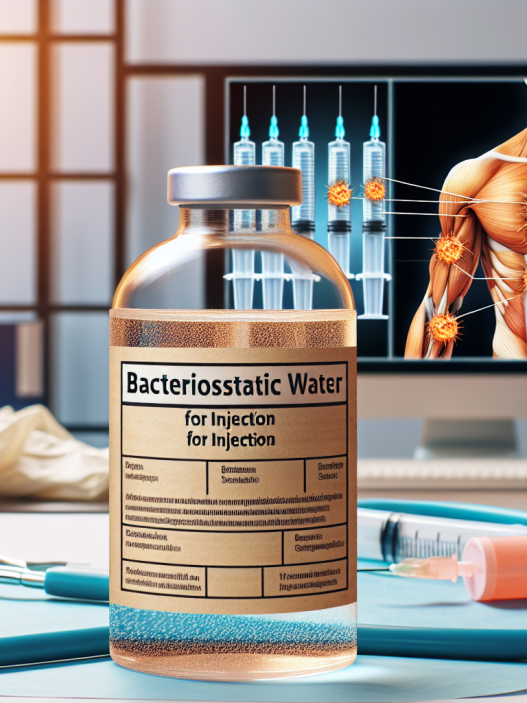 Agua bacteriostática para inyección y congestión muscular duradera