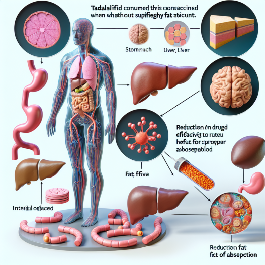 Qué sucede si usas Tadalafil sin consumir grasas suficientes