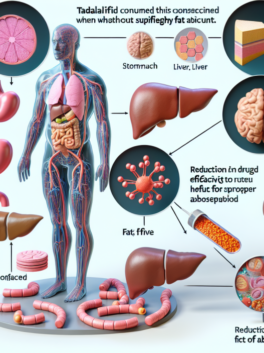 Qué sucede si usas Tadalafil sin consumir grasas suficientes