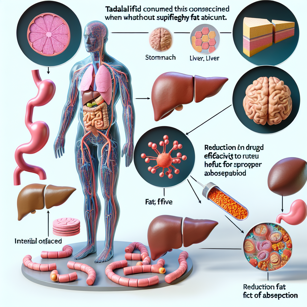 Qué sucede si usas Tadalafil sin consumir grasas suficientes