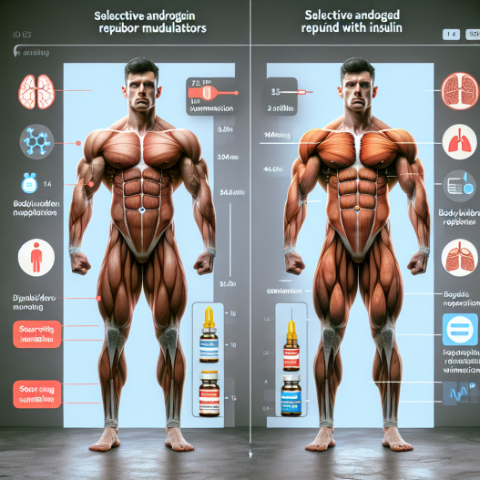 Diferencias en resultados al usar SARMs con y sin insulina