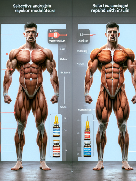 Diferencias en resultados al usar SARMs con y sin insulina