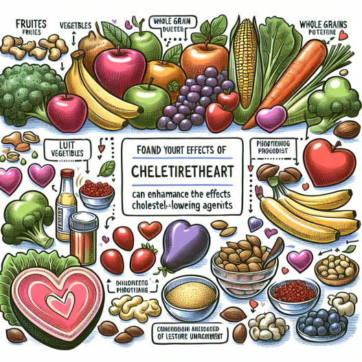 ¿Qué alimentos potenciarán los efectos de Colesterol - agentes reductores?