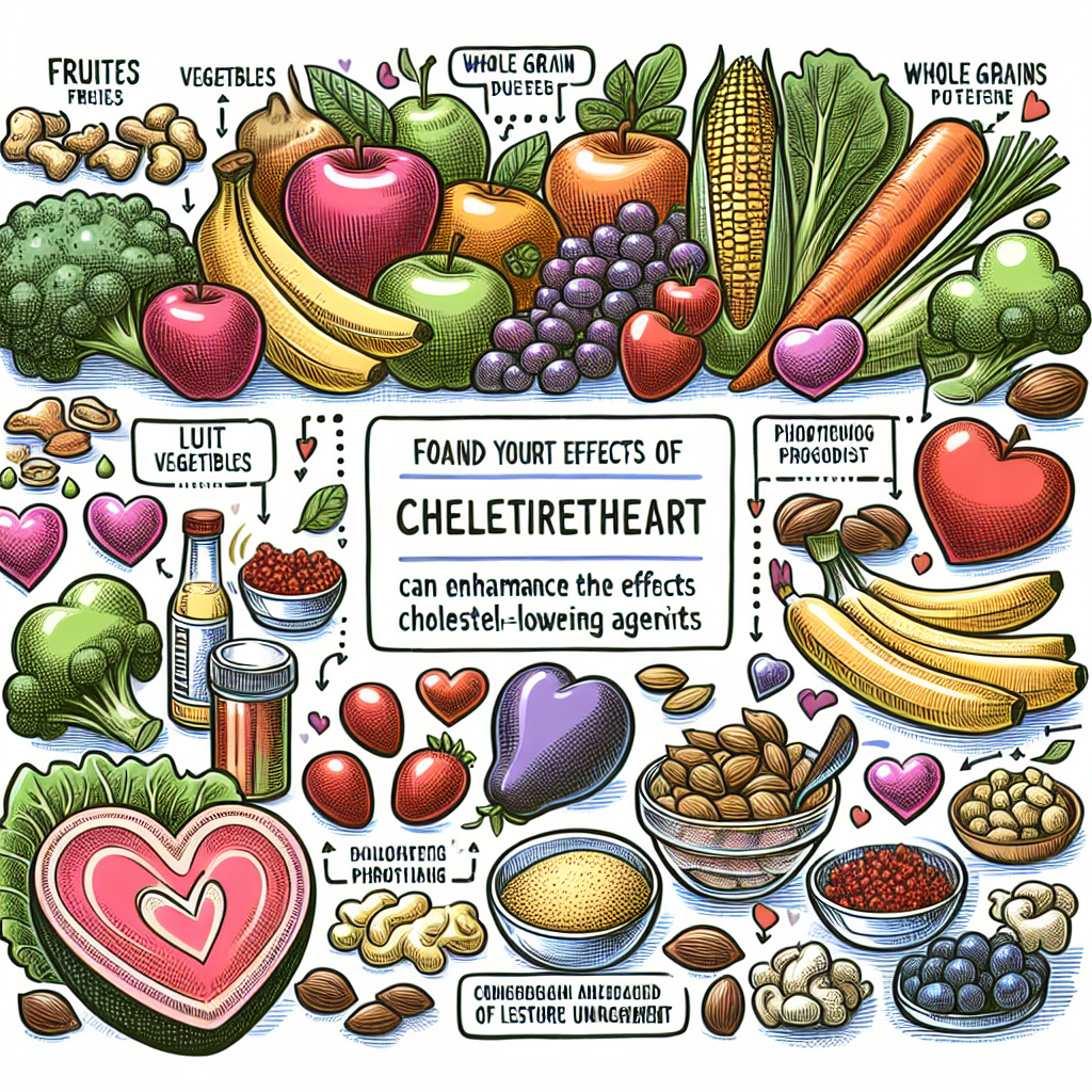 ¿Qué alimentos potenciarán los efectos de Colesterol - agentes reductores?