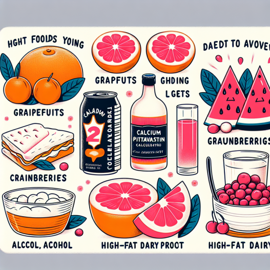 Qué evitar comer al usar Pitavastatina cálcica