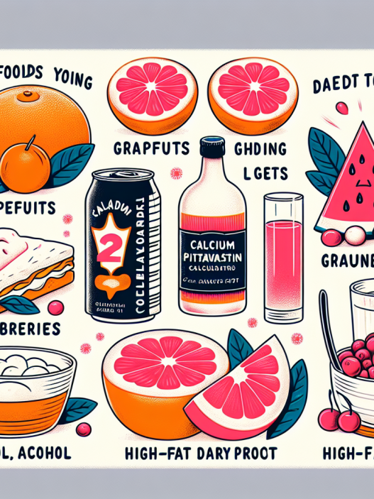 Qué evitar comer al usar Pitavastatina cálcica