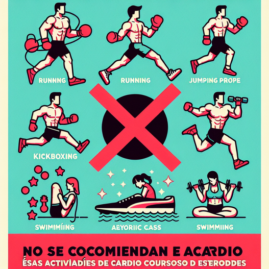 ¿Qué formas de cardio no se recomiendan con Cursos de esteroides?