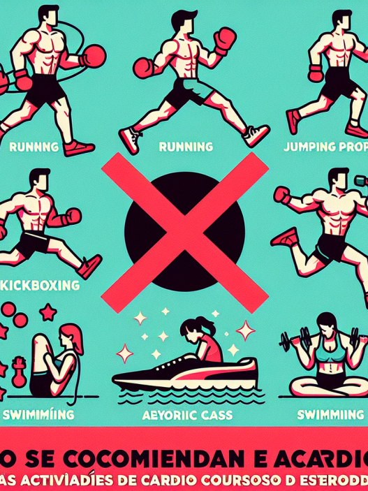 ¿Qué formas de cardio no se recomiendan con Cursos de esteroides?