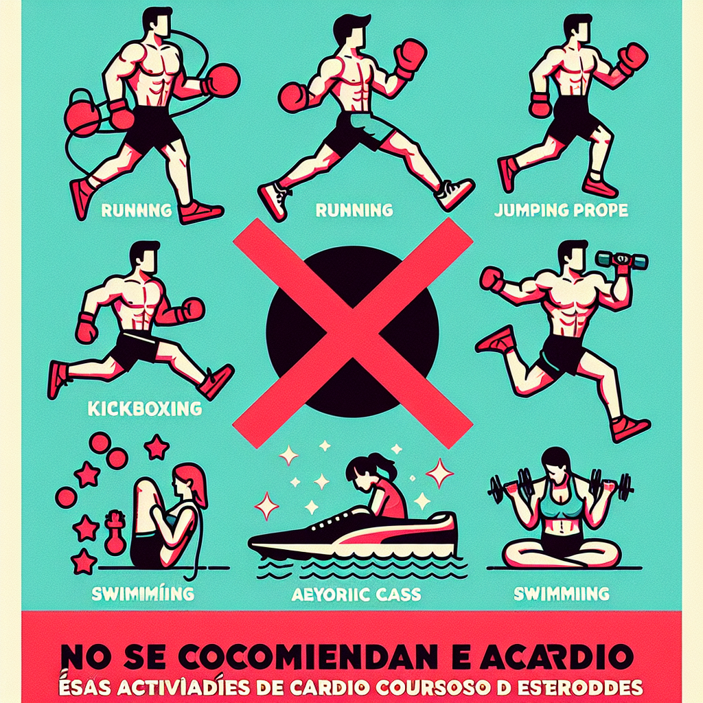 ¿Qué formas de cardio no se recomiendan con Cursos de esteroides?